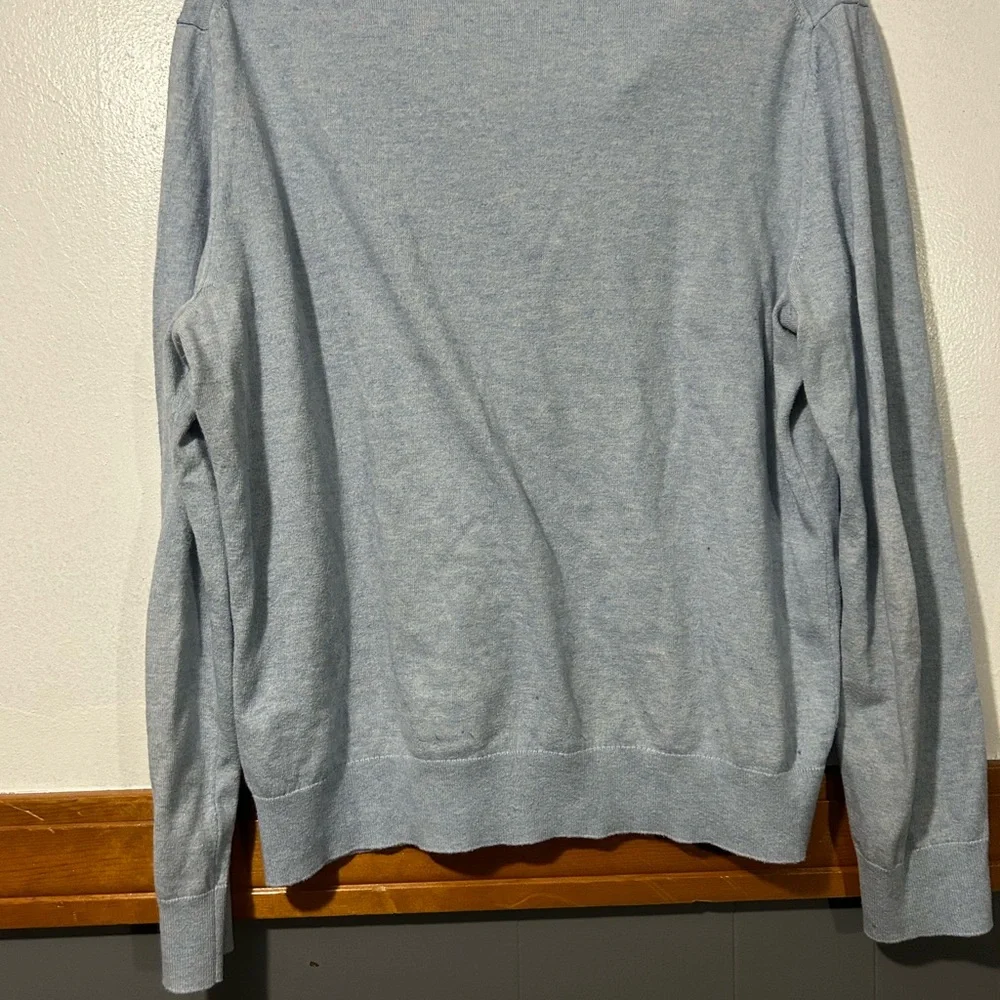 Banana Republic Light Blue Half-Zip Men's Sweater